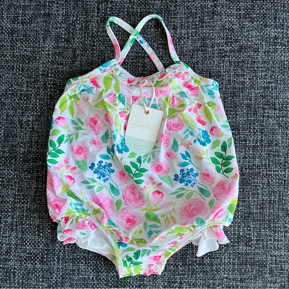 NWT Sweet Honey Marley Bubble Swimsuit Size 3T